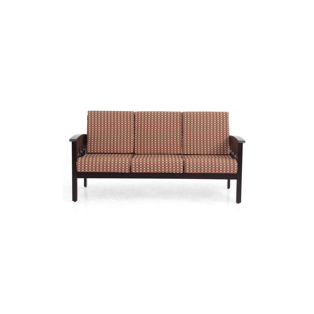 Carnation Solid Wood Three Seater Sofa By Furniture Magik