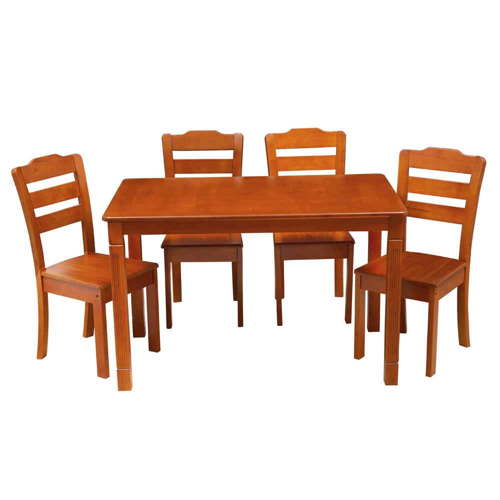 Agam 1+4 Solid Wood Dining Table