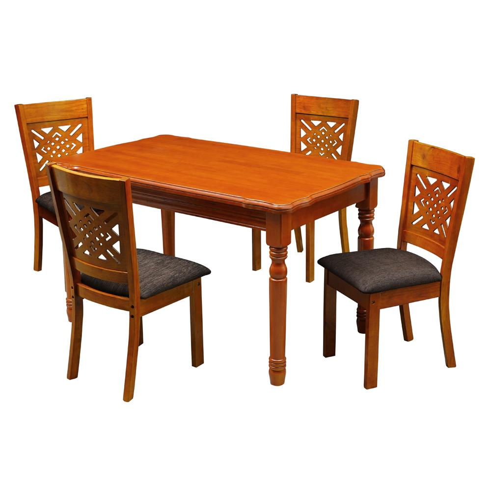 Felix 1+4 Solid Wood Dining Table