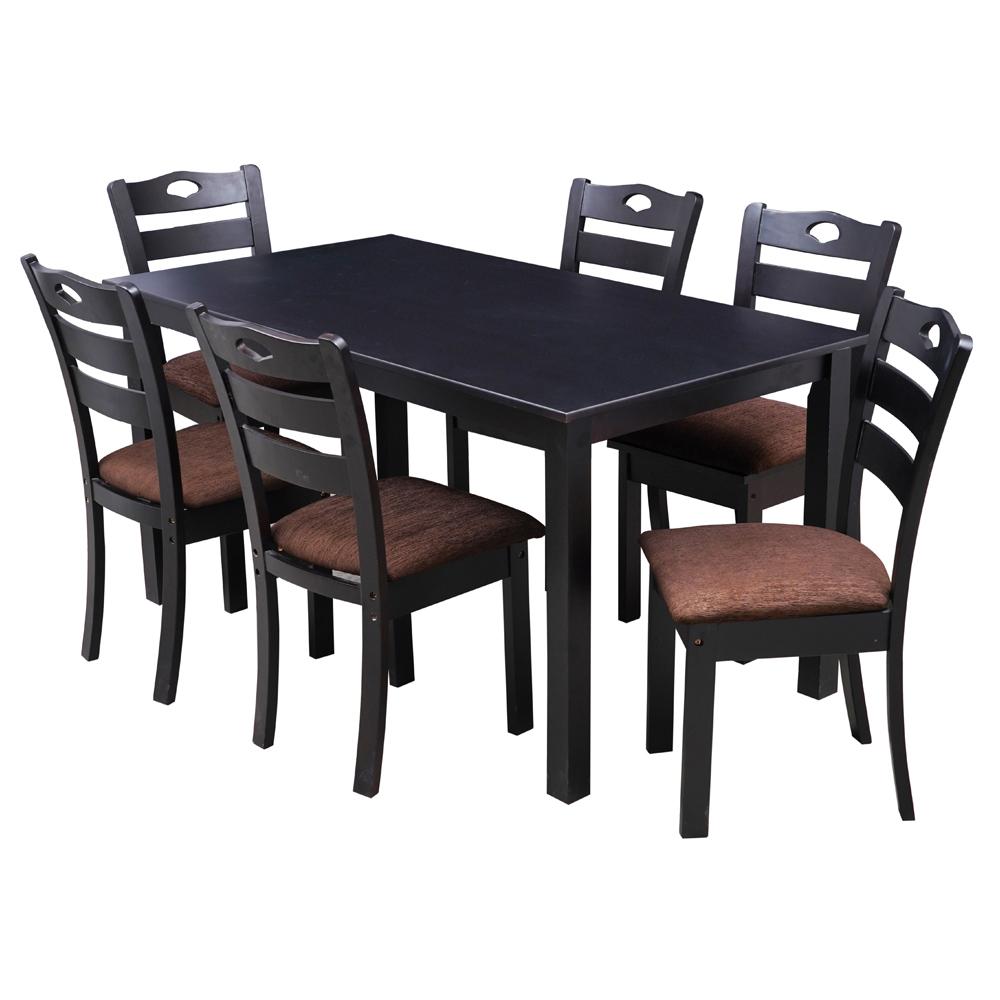 Ruzi 1+6 Solid Wood Dining Table